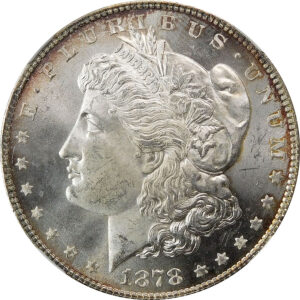 1878 8TF Morgan Silver Dollar - NGC MS 64