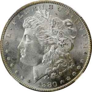 1880-S Morgan Silver Dollar - NGC MS 66