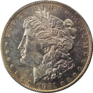 1881-S Morgan Silver Dollar - MS 63