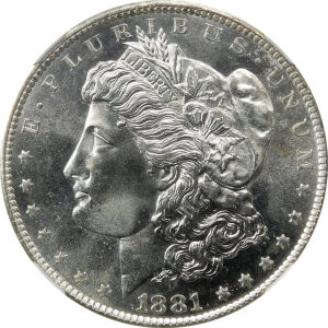 1881-S Morgan Silver Dollar - NGC MS 66