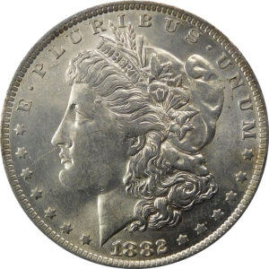 1882-O Morgan Silver Dollar - AU