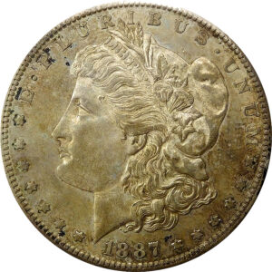 1887-S Morgan Silver Dollar - AU 55