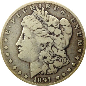 1891-CC Morgan Silver Dollar - VG