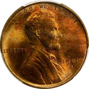 1909-S Lincoln Wheat Cent - PCGS MS 65 Red-Brown - CAC