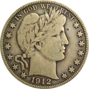 1912-D Barber Half Dollar - Fine+