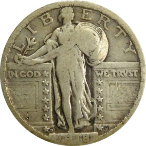 1918-D Standing Liberty Quarter - Fine