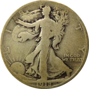 1918-D Walking Liberty Half Dollar - Good