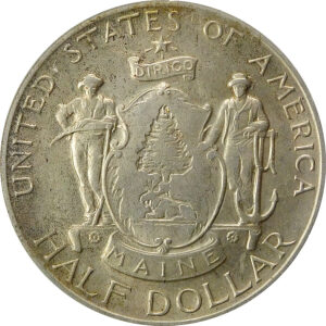 1920 Maine Centennial Commemorative Silver Half Dollar - MS 61