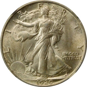 1920 Walking Liberty Half Dollar - NGC MS 63 - CAC