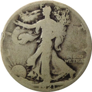 1921-D Walking Liberty Half Dollar - AG 3