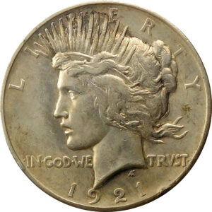 1921 Peace Silver Dollar - AU