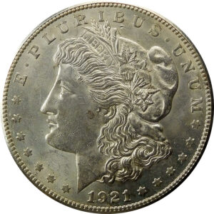 1921-S Morgan Silver Dollar - AU 58
