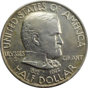 1922 Grant Memorial Commemorative Silver Half Dollar - AU