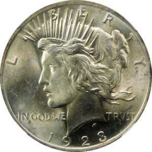 1923 Peace Silver Dollar - NGC MS 63