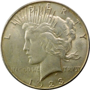 1923-S Peace Silver Dollar - AU