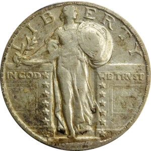1924-D Standing Liberty Quarter - AU 50