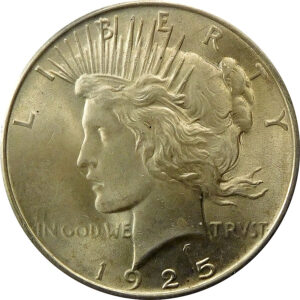 1925 Peace Silver Dollar - MS 63