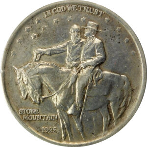 1925 Stone Mountain Memorial Commemorative Silver Half Dollar - XF