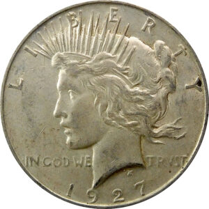 1927-D Peace Silver Dollar - XF