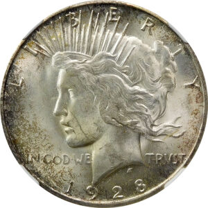 1928-S Peace Silver Dollar - NGC MS 61