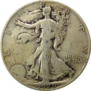 1929-S Walking Liberty Half Dollar - VG