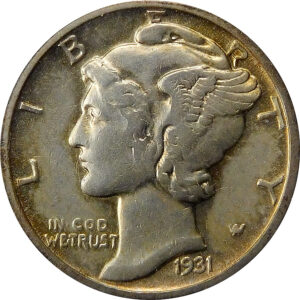 1931-D Mercury Dime - XF