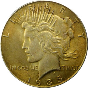 1935 Peace Silver Dollar - MS 61