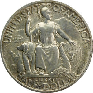 1936-D San Diego California Pacific International Exposition Commemorative Silver Half Dollar - MS 61