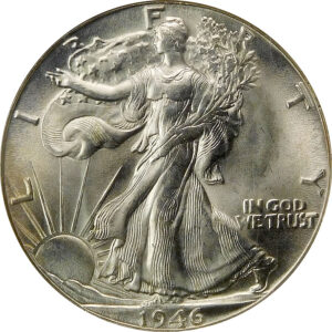 1946-D Walking Liberty Half Dollar - NGC MS 65